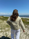Alisa patterned quilted jacket - Green/beige