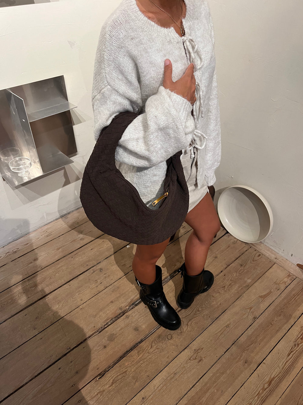 Florence suede bag - Brown