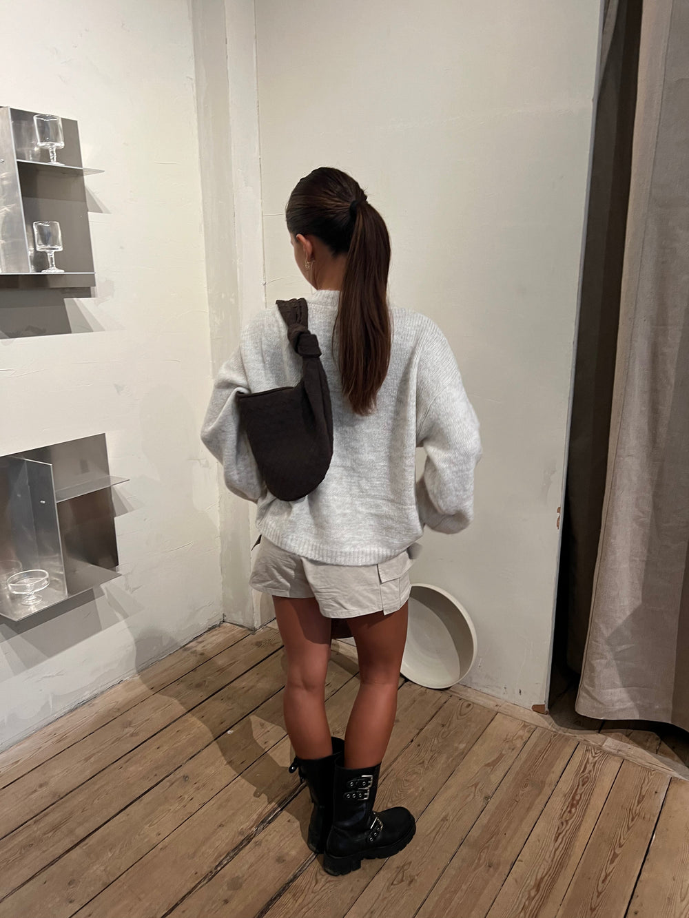 Florence suede bag - Brown