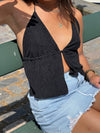 Lola glitter top - Black