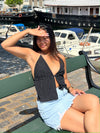 Lola glitter top - Black