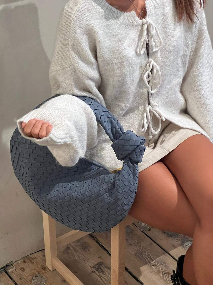 Florence suede bag - Dusty blue