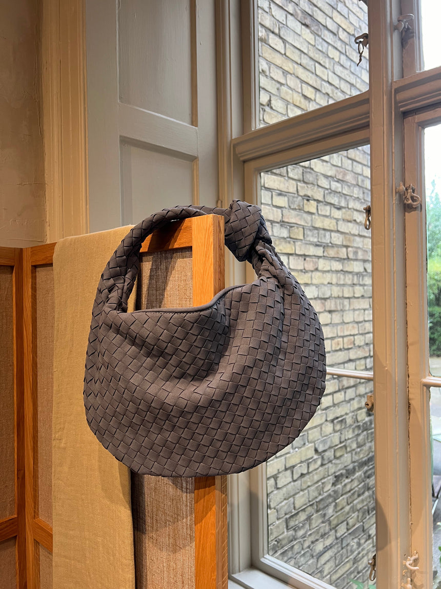 Florence suede bag - Dusty blue