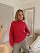 Valdamara oversized turtleneck - Rød