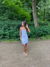 Minta dress with open back - White