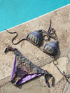 Debora bikini with pattern - gold/purple