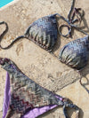 Debora bikini with pattern - gold/purple
