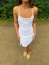 Minta dress with open back - White