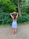 Minta dress with open back - White