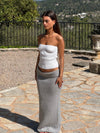 Sefina maxi knitted skirt - Grey