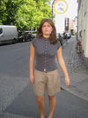 Leonie t-shirt with buttons - Grey