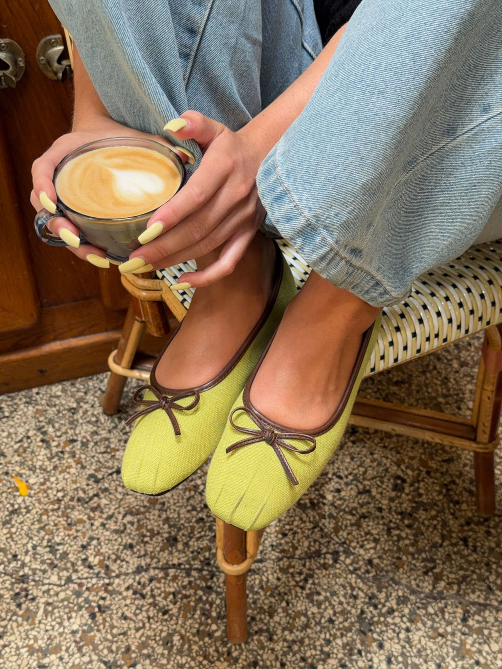 Manja ballerina - Green/brown