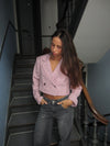Julica cropped blazer - Rose