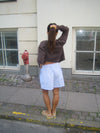 Andrea shorts with stripes - Blue/white