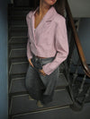 Julica cropped blazer - Rose