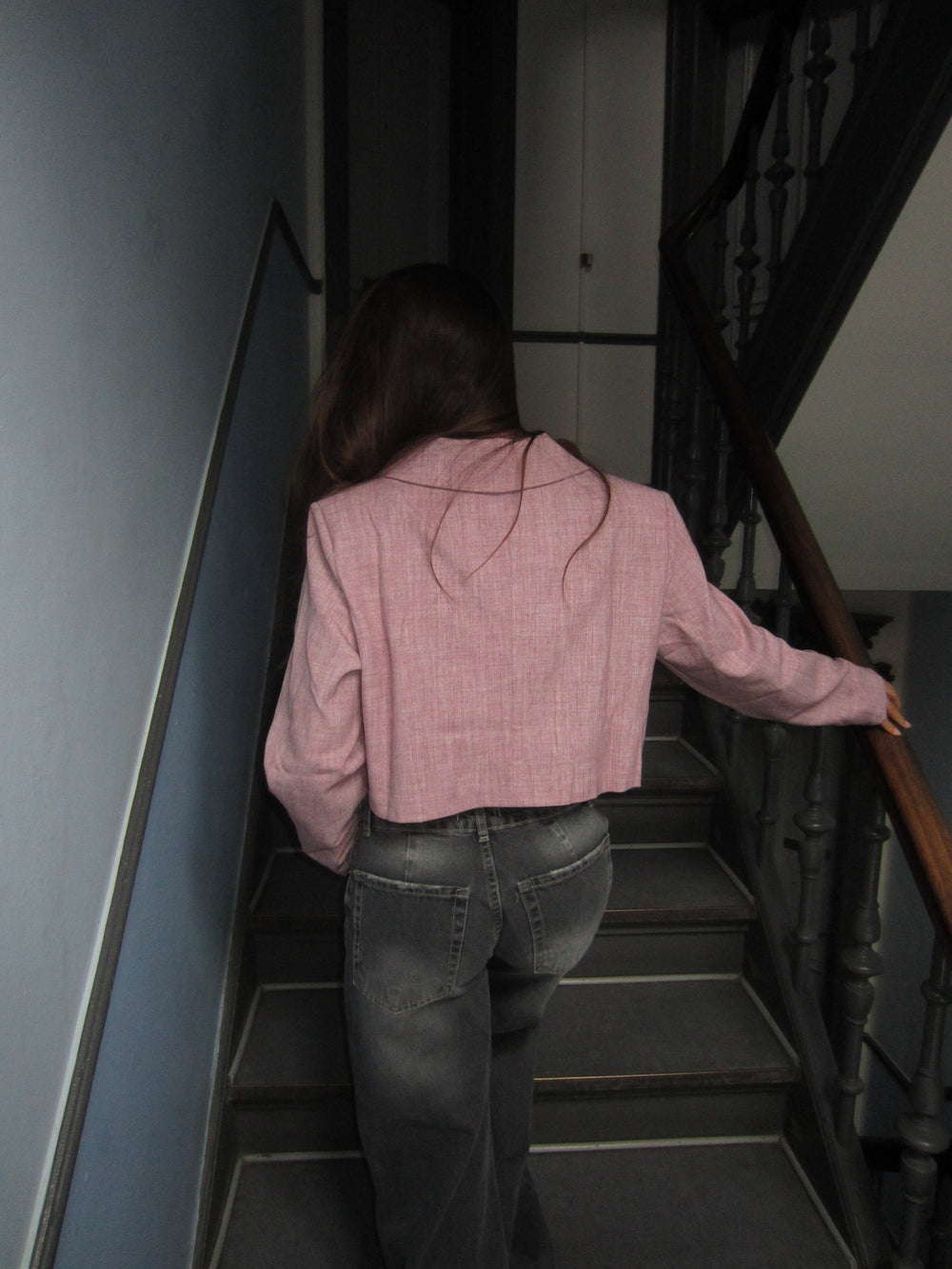 Julica cropped blazer - Rose