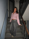 Julica cropped blazer - Rose