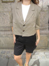 Juliane cropped blazer - Green