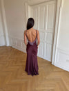 Vera satin dress - Purple