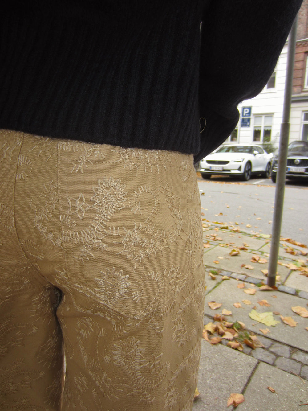 Mirah pants with pattern - Beige