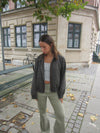 Ana herringbone bomber jacket - Brown