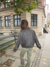 Ana herringbone bomber jacket - Brown