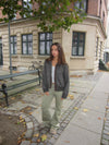 Ana herringbone bomber jacket - Brown