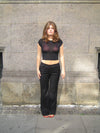 Nohea suit bukser with closed pockets - Black