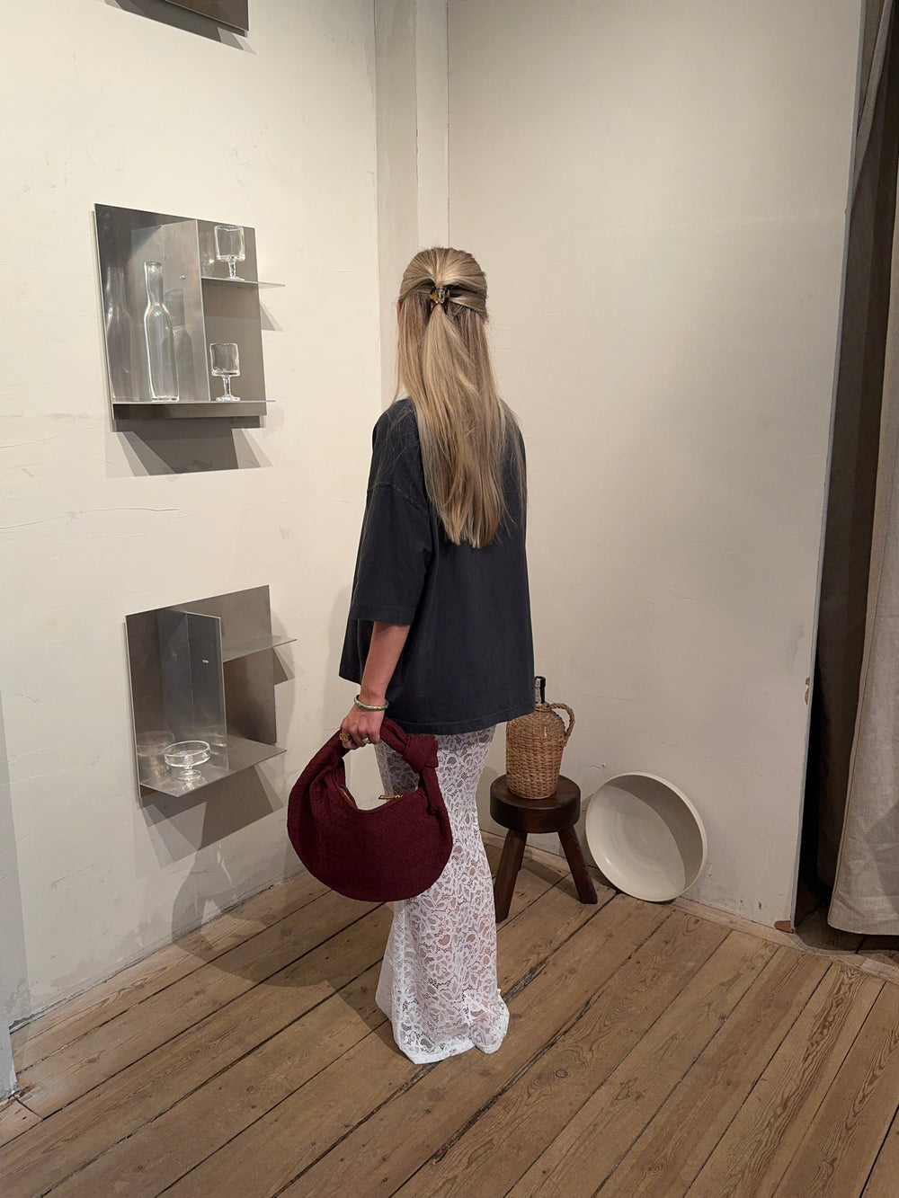 Florence suede bag - Red