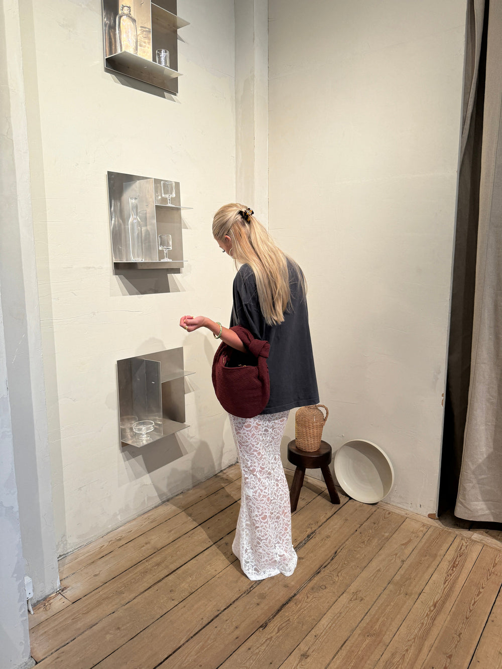 Florence suede bag - Red