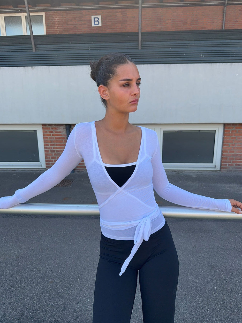 Motion wrap blouse - Cloud