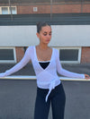 Motion wrap blouse - Cloud