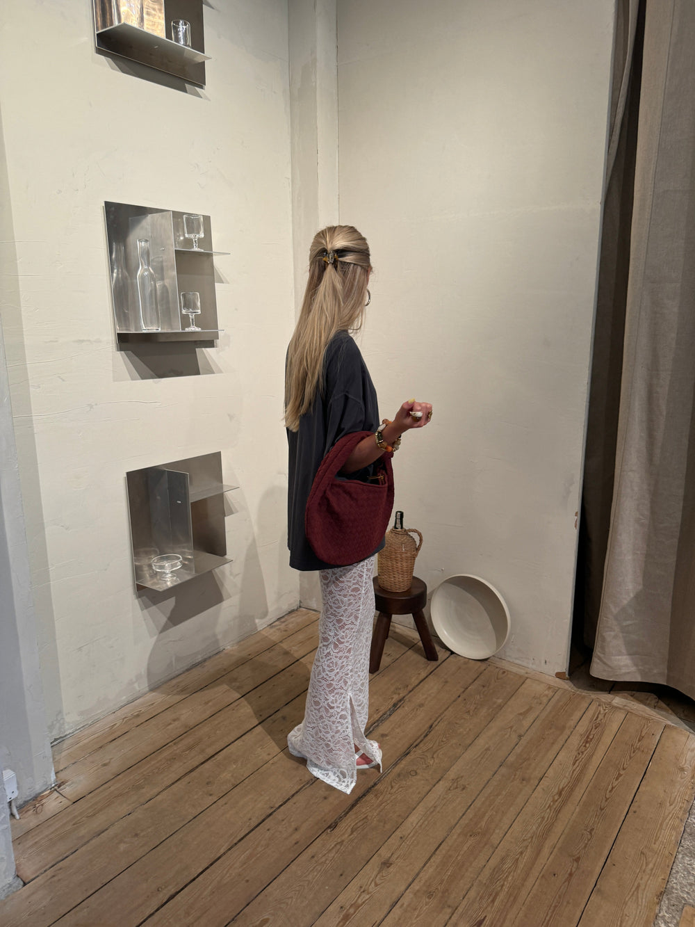 Florence suede bag - Red