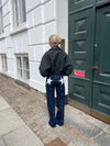 Star jeans with white stars - Dark denim