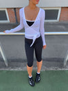 Motion wrap blouse - Cloud