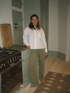 Karla corduroy pants - Khaki green