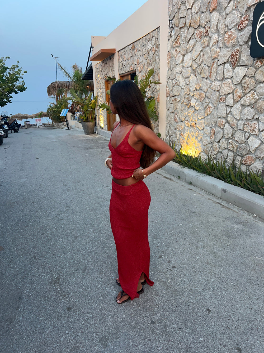 Malie glitter skirt - Red