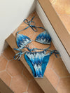 Breezy glitter bikini - Blue