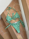 Kricia bikini with pattern - Green/white