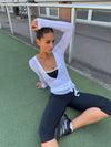 Motion wrap blouse - Cloud