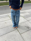 Star jeans with white stars - Light denim