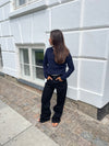 Star jeans with leopard stars - Black