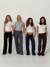 Britney low waisted suit pants - Grey