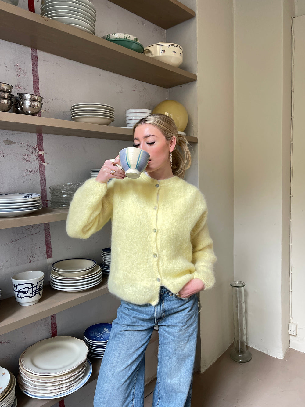 Jamilla mohair cardigan - Yellow