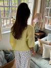 Annaly mohair cardigan - Yellow