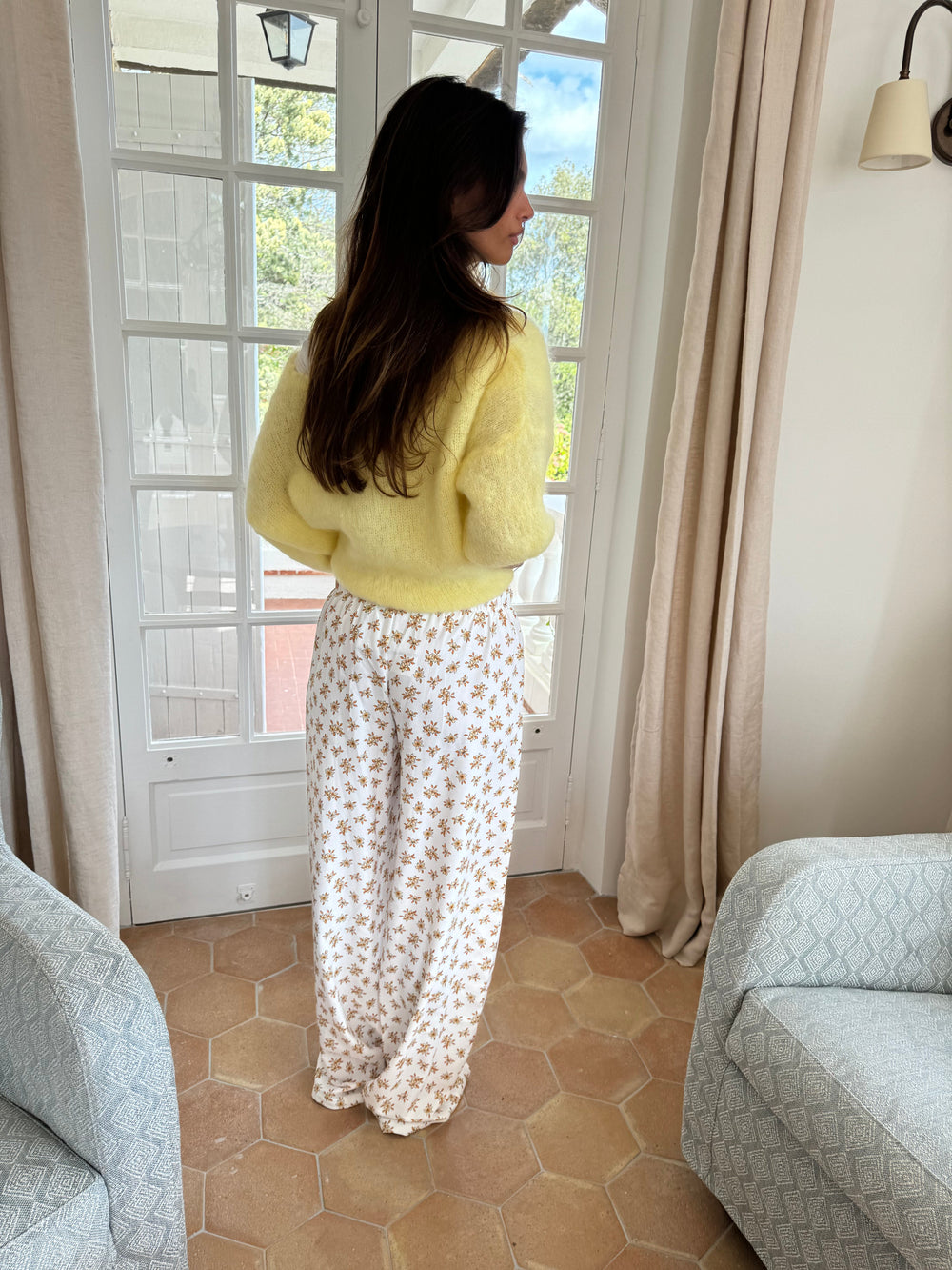 Annaly mohair cardigan - Yellow