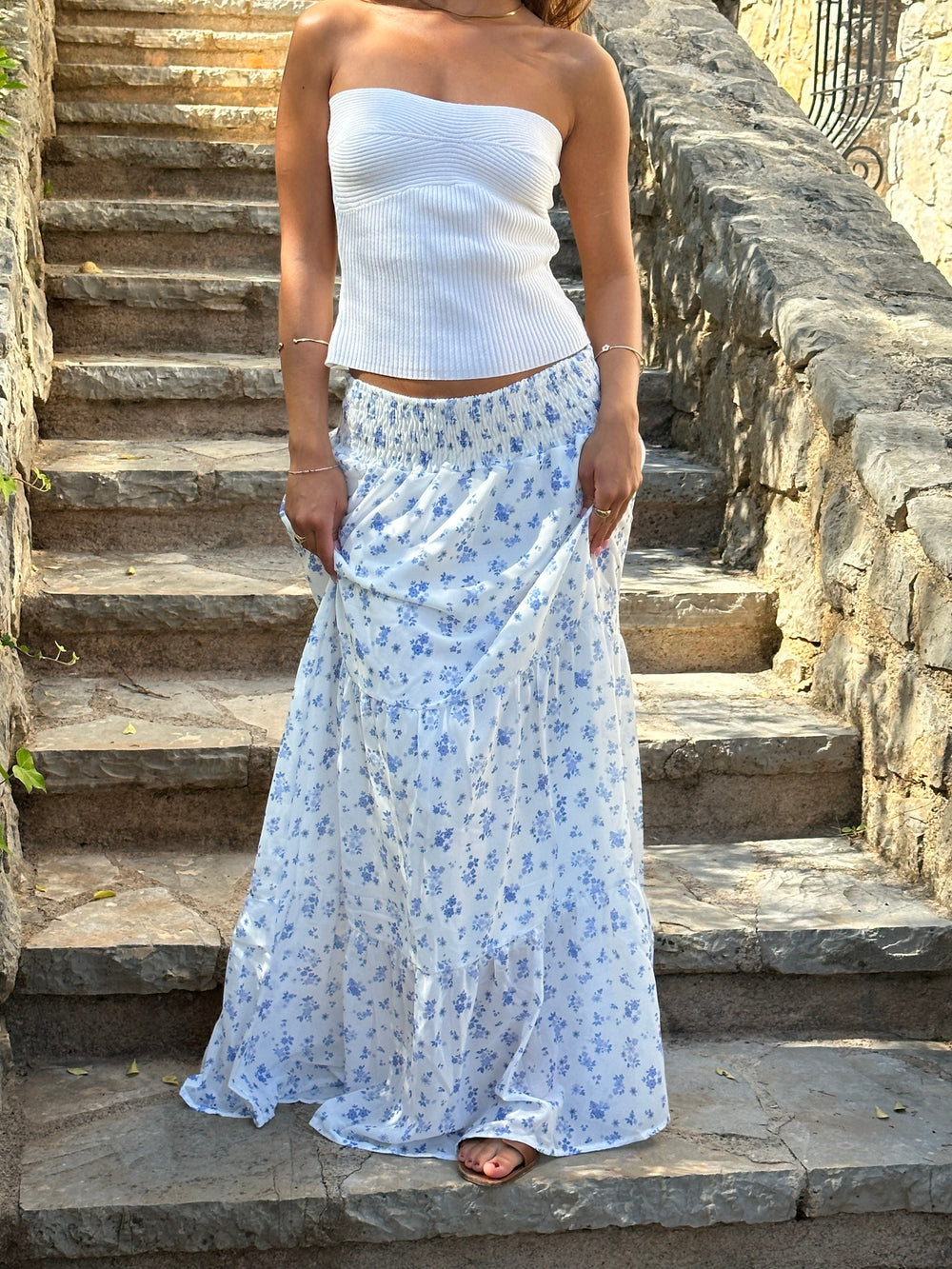 Mindy skirt with flower print