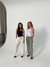 Thora straight pants - off white