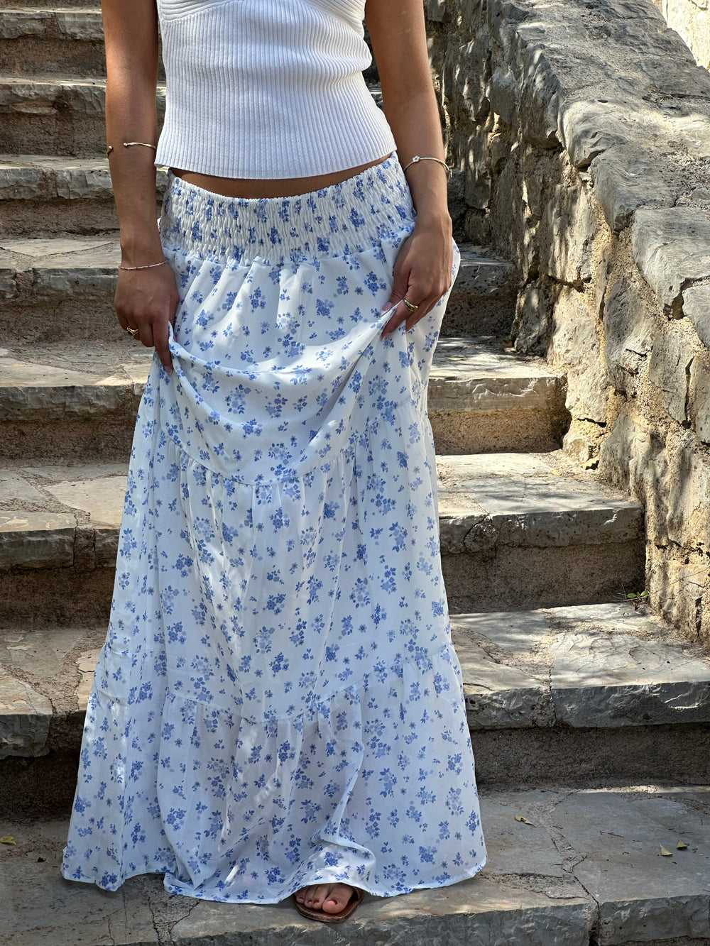 Mindy skirt with flower print