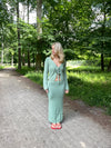 Ines knitted maxi skirt - Dusty green